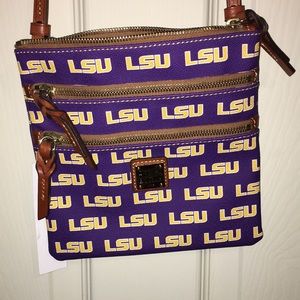 Dooney & Bourke LSU Triple Zip Crossbody Bag